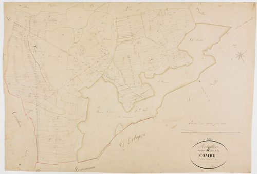 Rotalier, section B, la Combe, feuille 3.géomètre : Berthet