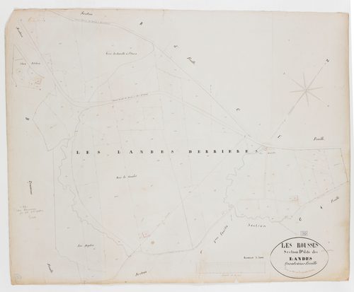 Rousses (Les), section D, les Landes, feuille 4.géomètre : Grenier