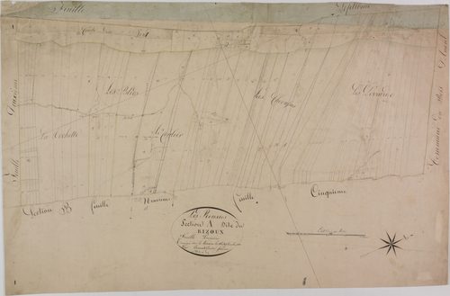 Rousses (les), section A, Rizoux et le Vivier, feuille 1.