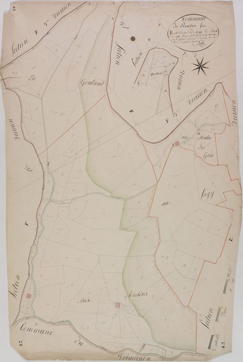 Rousses (les), section E, Sagy, feuille 10.