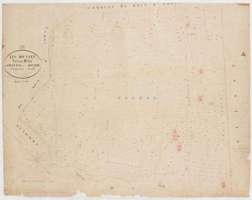 Rousses (Les), section H, le Gravier et la Bourbe, feuille 5.géomètre : Braud