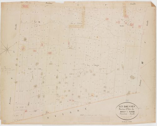Rousses (Les), section C, le Bief-Noir, feuille 3.géomètre : Braud