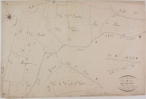 Rousses (les), section D, les Rousses, feuille 3.