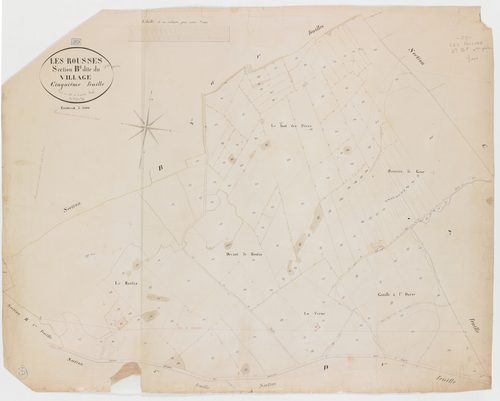 Rousses (Les), section B, les Villages, feuille 5.géomètre : Braud