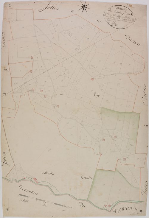 Rousses (les), section E, Sagy, feuille 8.