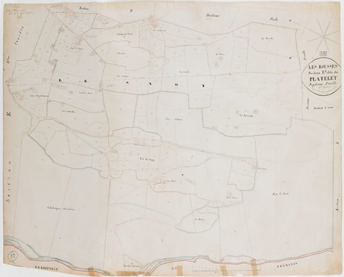 Rousses (Les), section E, le Platelet, feuille 7.géomètre : Grenier