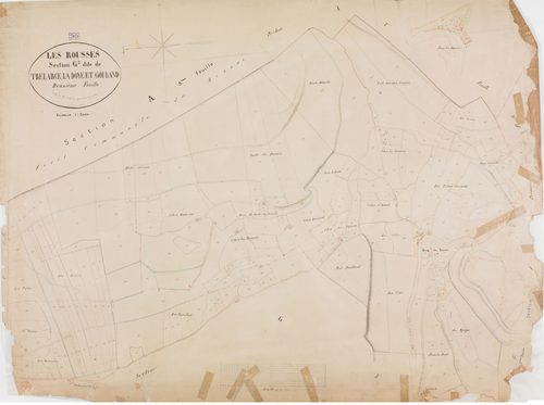Rousses (Les), section G, Trélarce, la Doye et Gouland, feuille 2.géomètre : Grenier