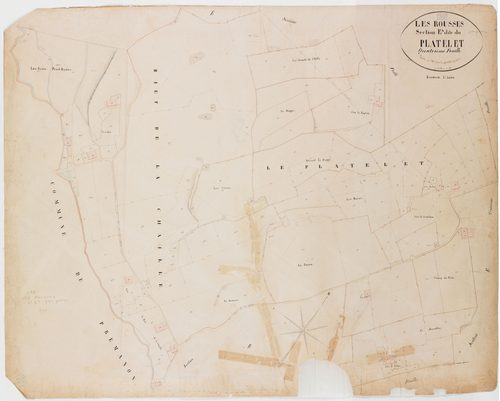 Rousses (Les), section E, le Platelet, feuille 4.géomètre : Grenier