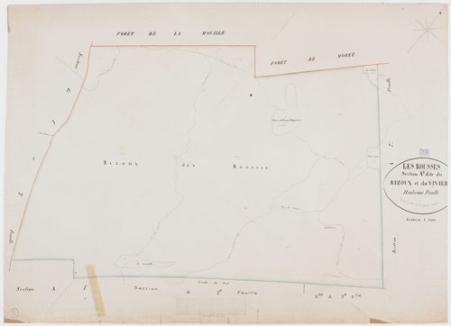 Rousses (Les), section A, Rizoux et Vivier, feuille 8.géomètre : Grenier