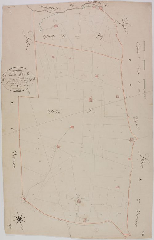 Rousses (les), section E, Sagy, feuille 1.