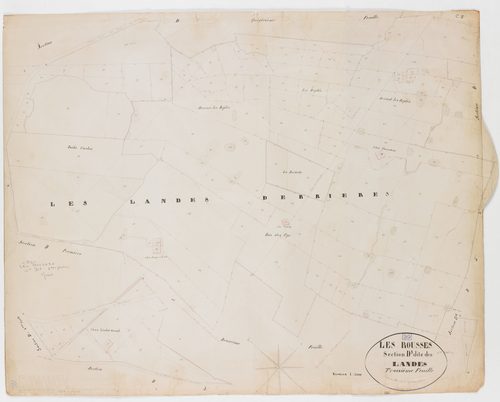 Rousses (Les), section D, les Landes, feuille 3.géomètre : Grenier