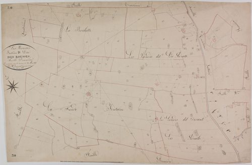 Rousses (les), section D, les Rousses, feuille 2.