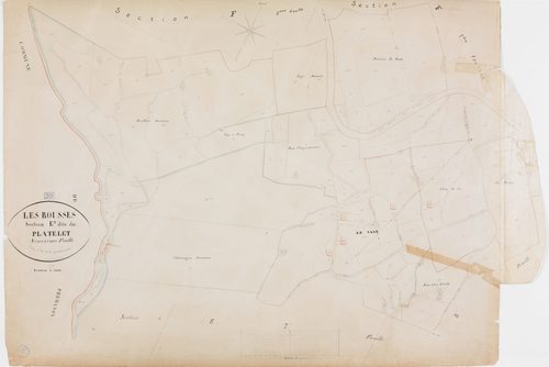 Rousses (Les), section E, le Platelet, feuille 9.géomètre : Grenier