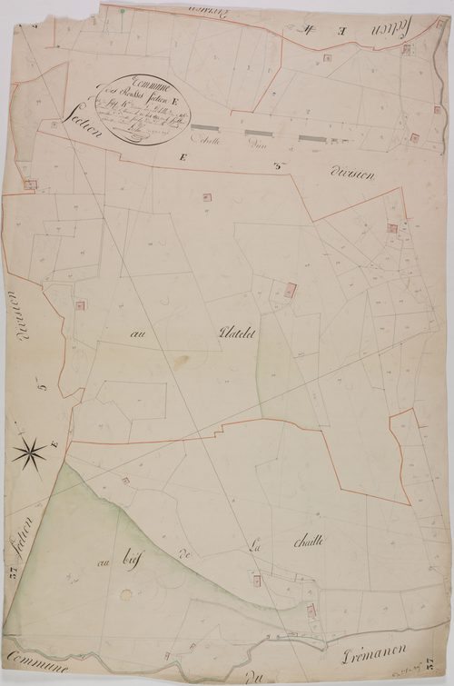 Rousses (les), section E, Sagy, feuille 4.