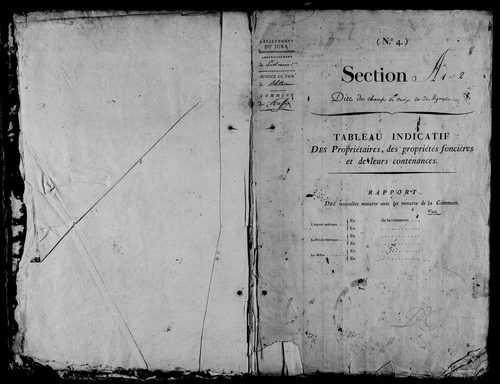 Etat de sections, section A à C.