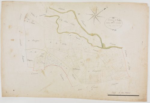 Ruffey-sur-Seille, section C, feuille 2.géomètre : Boichoz