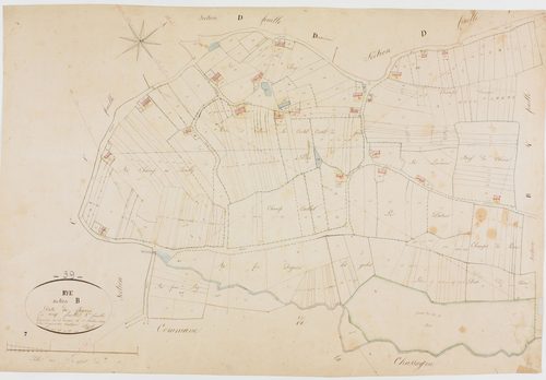 Rye, section B, le Flignier, feuille 5.géomètre : Paget