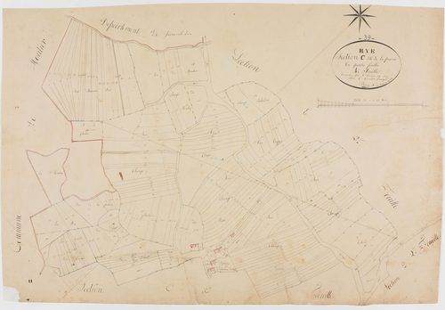 Rye, section C, la Prairie, feuille 4.géomètre : Bénier