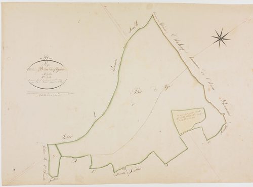 Rye, section B, le Flignier, feuille 1.géomètre : Bénier