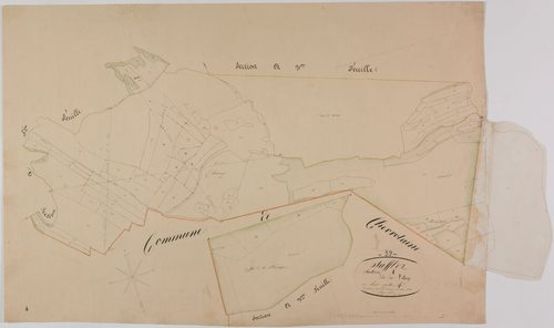 Saffloz, section A, le Village, feuille 4.