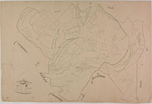 Saffloz, section B, le Couchant, feuille 3.