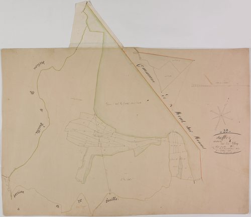 Saffloz, section A, le Village, feuille 8.