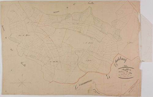 Saffloz, section A, le Village, feuille 1.