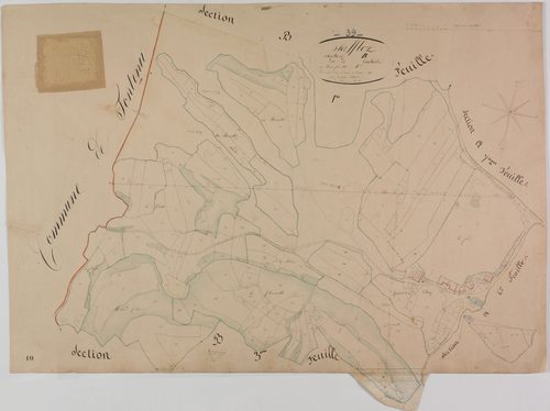 Saffloz, section B, le Couchant, feuille 2.