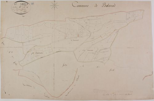Saint-Amour, section A, Vaucenand et Allonal, feuille 4.