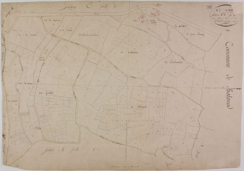 Saint-Amour, section A, Vaucenand et Allonal, feuille 5.