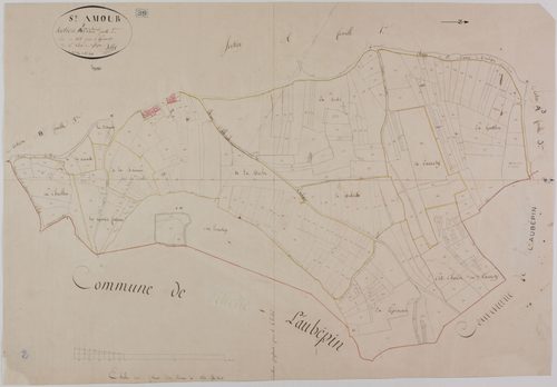 Saint-Amour, section A, Vaucenand et Allonal, feuille 2.