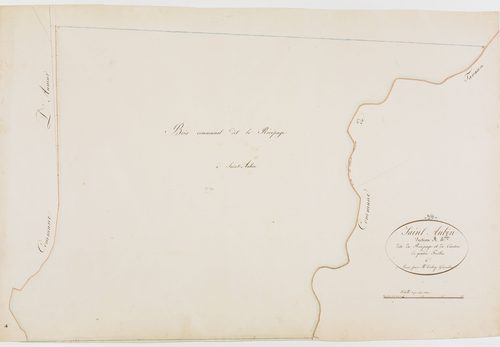 Saint-Aubin, section A, Récépage et Canton, feuille 4. [1825]géomètre : Tabey