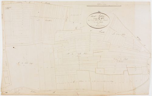 Saint-Aubin, section G, la Borde aux Renards, feuille 6. [1825] géomètre : Tabey