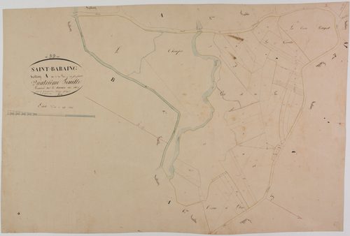 Saint-Baraing, section A, la Fin, feuille 4.