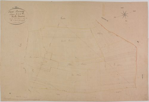 Saint-Baraing, section A, la Fin, feuille 2.