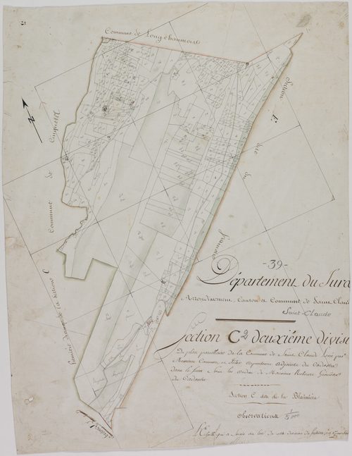 Saint-Claude, section C, la Blainière, feuille 2.