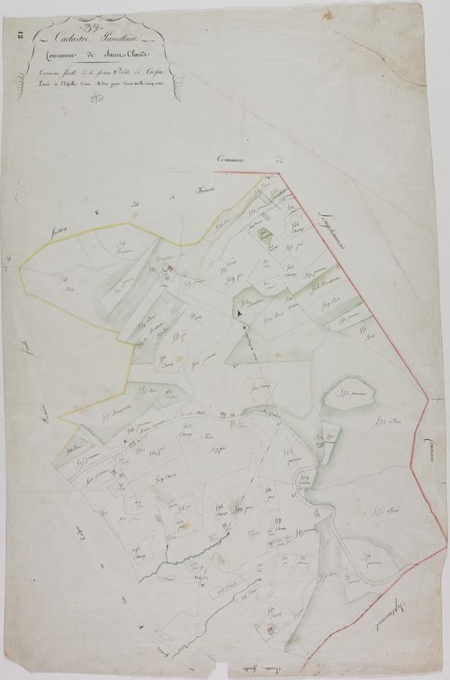 Saint-Claude, section F, le Tressu, feuille 3.
