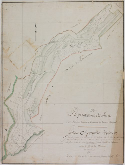 Saint-Claude, section C, la Blainière, feuille 1.