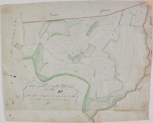 Saint-Claude, section A, la Ville, feuille 2.