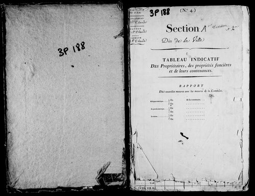 Etat de sections.