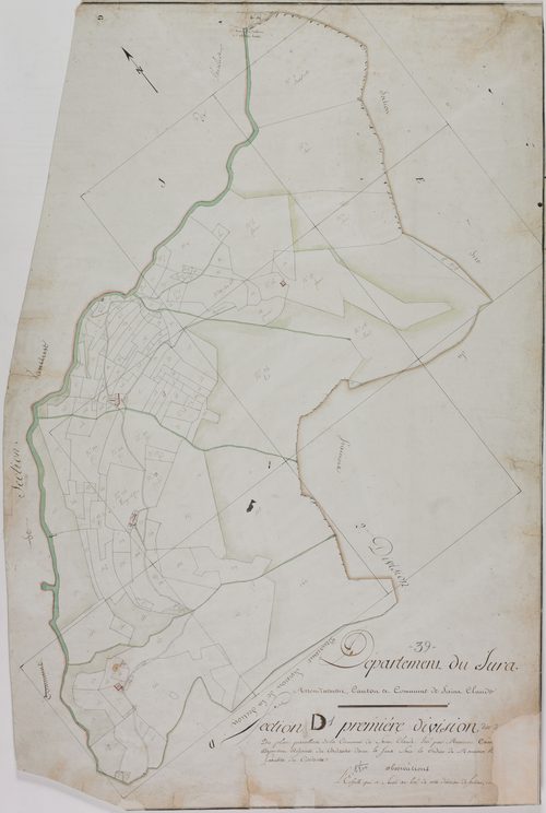 Saint-Claude, section D, feuille 1.