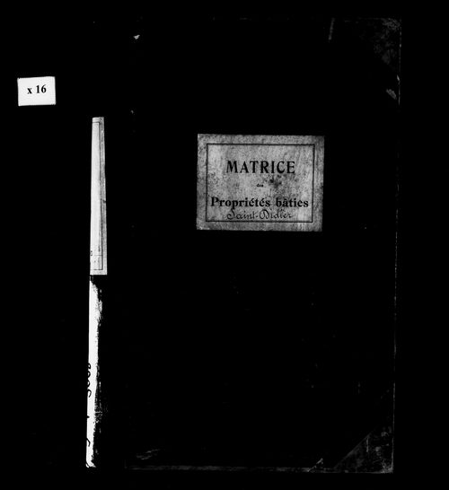 Matrice des propriétés bâties.