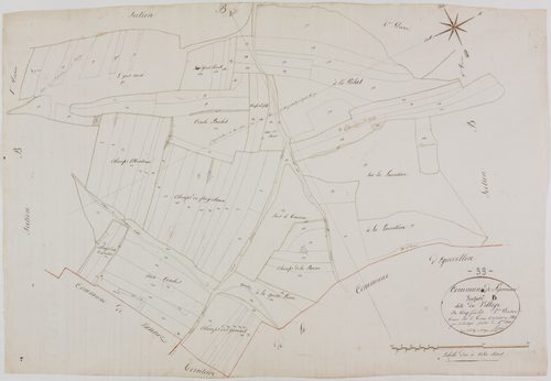 Saint-Germain, section B, le Village, feuille 2.