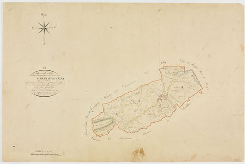 Saint-Germain-les-Arlay, tableau d'assemblage.géomètre : Rosset