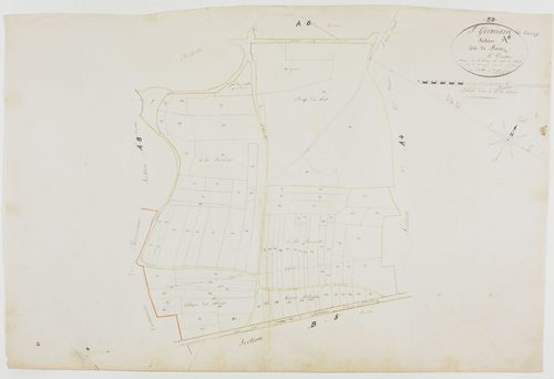 Saint-Germain-les-Arlay, section A, Bacoz, feuille 5.géomètre : Rosset