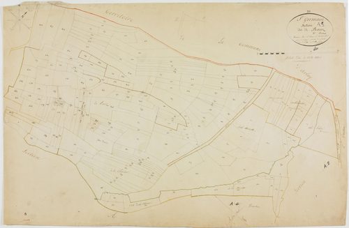 Saint-Germain-les-Arlay, section A, Bacoz, feuille 3.géomètre : Rosset