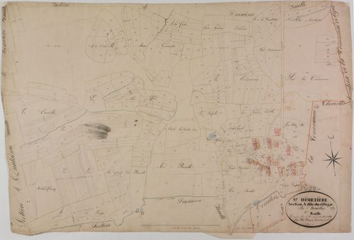 Saint-Hymetière, section A, le Village, feuille 3.