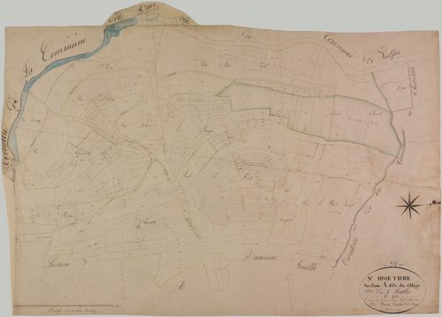 Saint-Hymetière, section A, le Village, feuille 1.