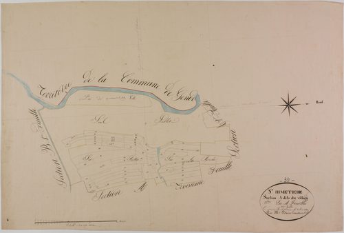 Saint-Hymetière, section A, le Village, feuille 4.
