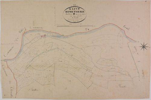 Saint-Hymetière, section B, la Léchère, feuille 1.
